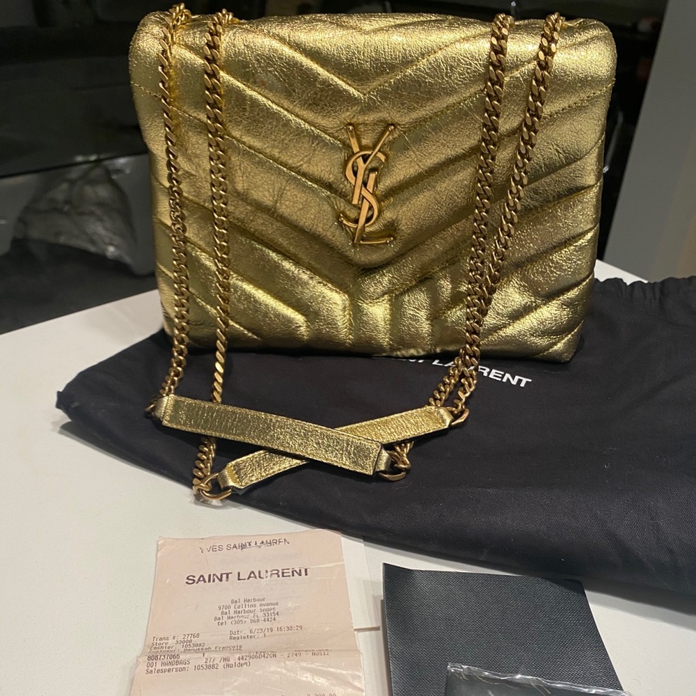 Stunning YSL Gold Crossbody